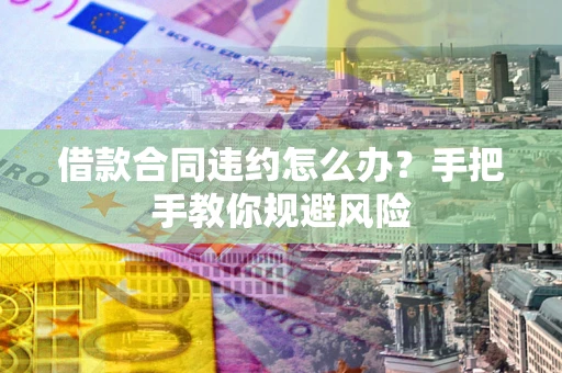 武汉借款合同违约怎么办？手把手教你规避风险