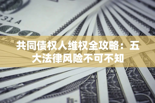 武汉共同债权人维权全攻略：五大法律风险不可不知