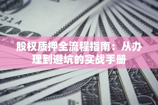 武汉股权质押全流程指南：从办理到避坑的实战手册