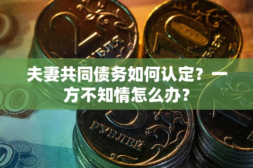 武汉夫妻共同债务如何认定？一方不知情怎么办？