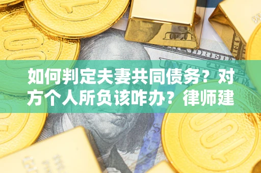 武汉如何判定夫妻共同债务？对方个人所负该咋办？律师建议